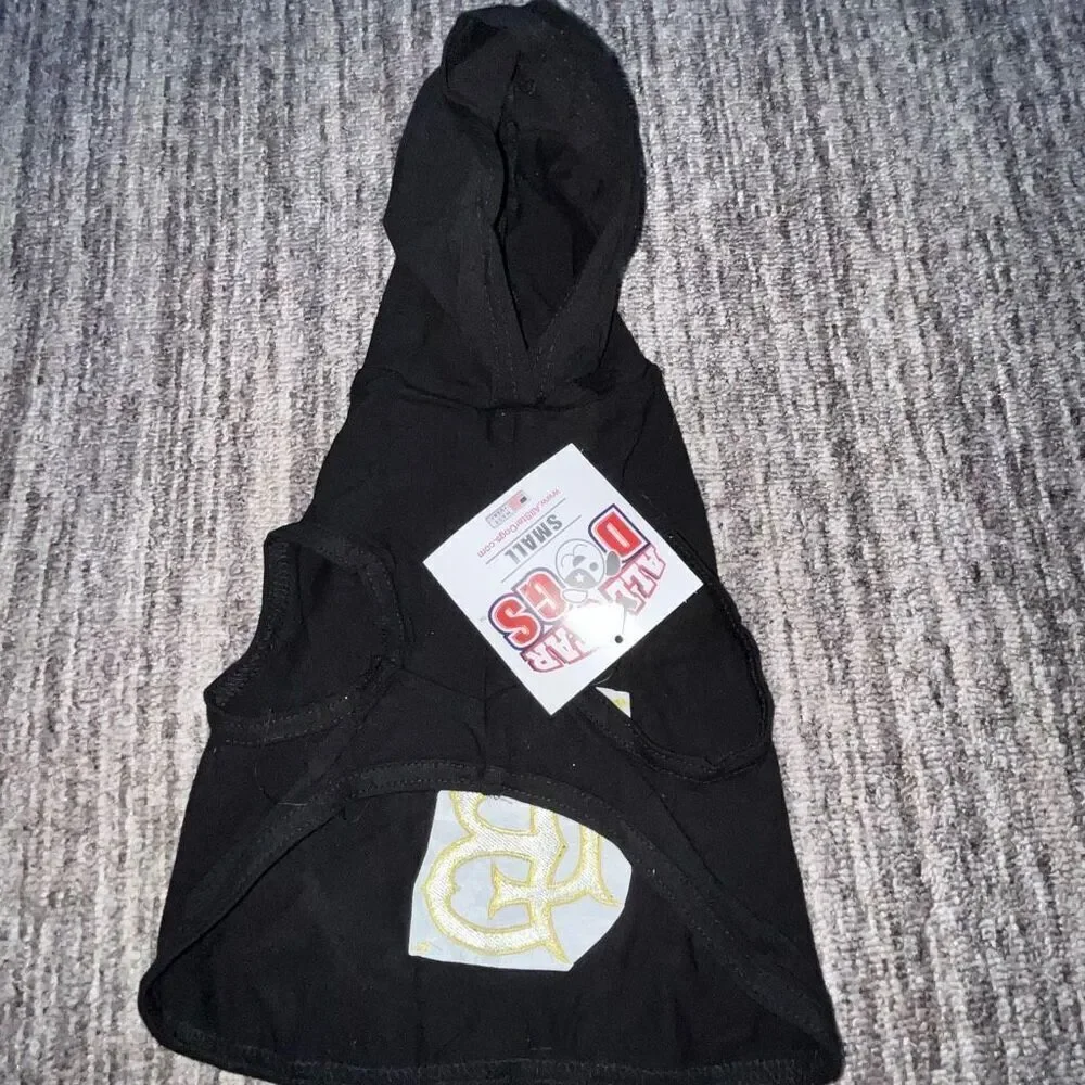 All Star Dogs Size Small California State Long Beach Hoodie Black Sleeveless NWT